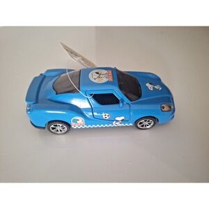 Peanuts 5" Diecast Blue Sports Car Pull Back Action Snoopy Speed Beagle NEW